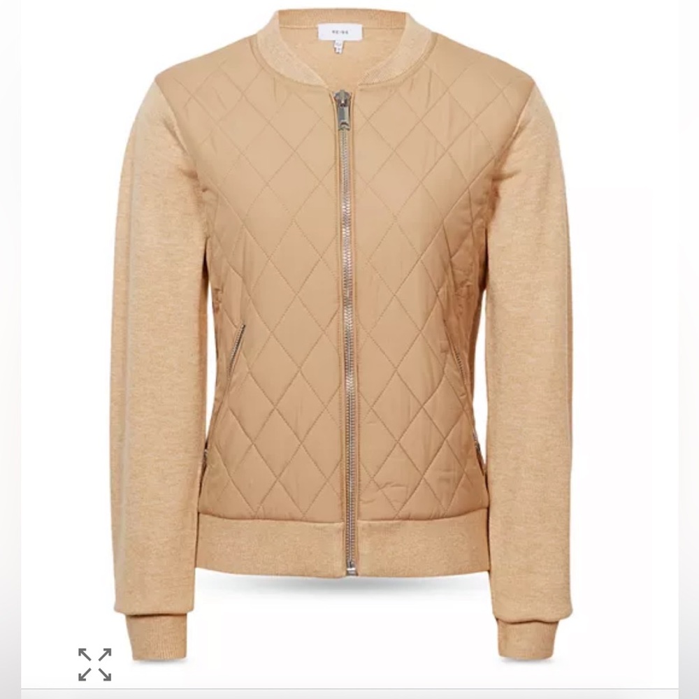 REISS Ayla Knit Hybrid Jacket - Picture 2 of 7